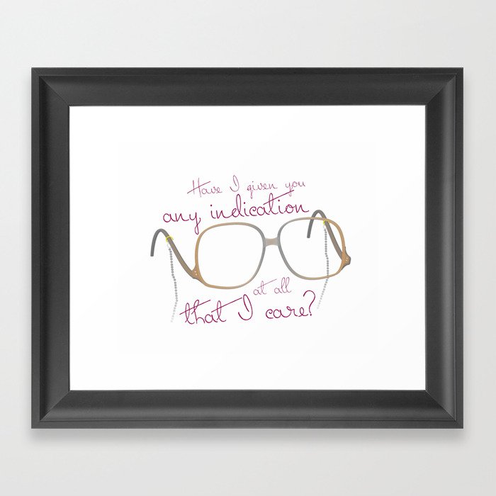 Funny Sofia Quote - The Golden Girls Framed Art Print