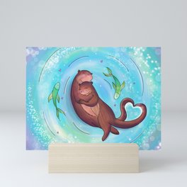Otterly in love with you Mini Art Print