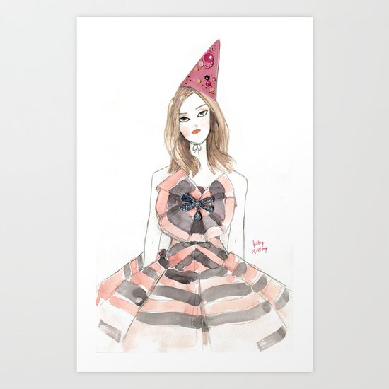 Christian Lacroix for Schiaparelli Fashion Illustration Art Print