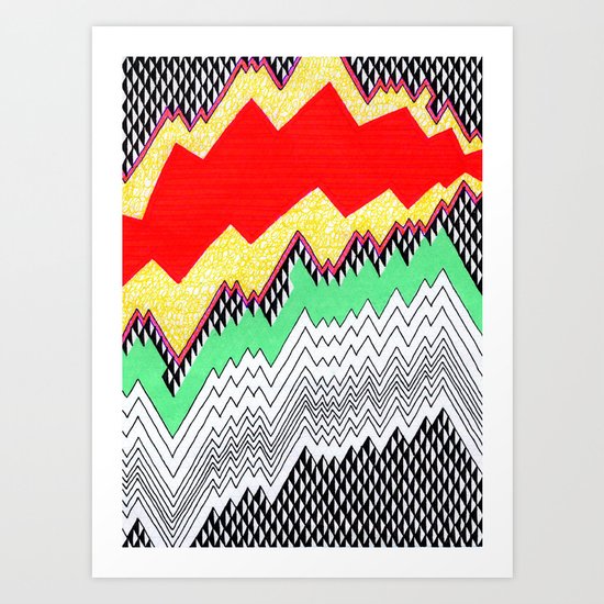 Isometric Harlequin #1 Art Print