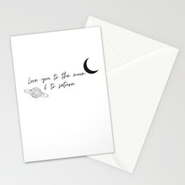Love & Saturn Stationery Cards