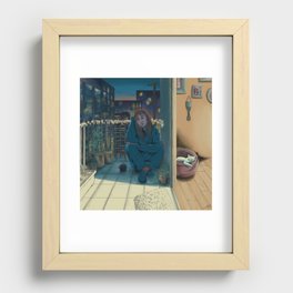 Alone in the City Recessed Framed Print