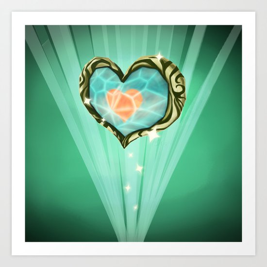 Heart Container Art Print