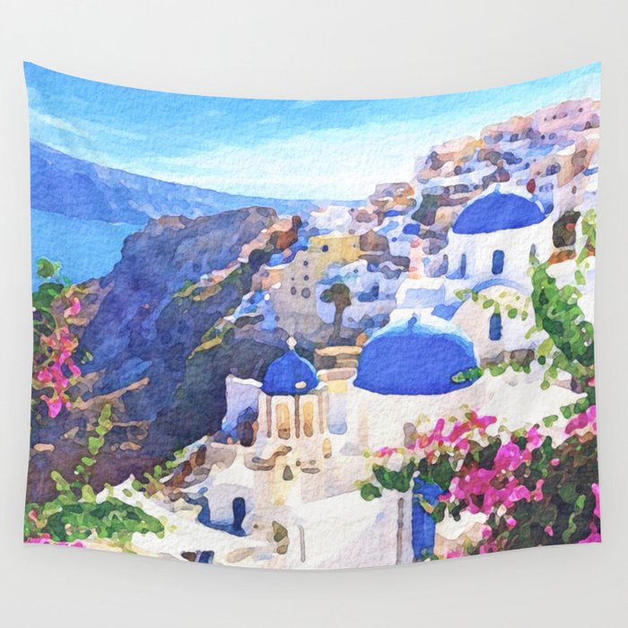 Santorini Greece #2 Wall Tapestry