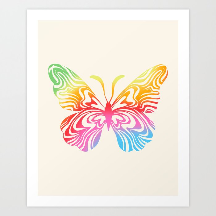 Pride Butterfly Art Print
