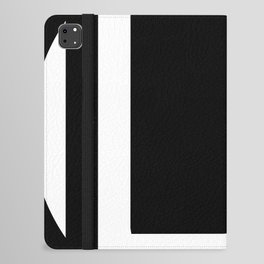 Black and white geometric modern iPad Folio Case
