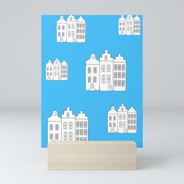 Canal houses Mini Art Print