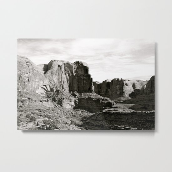 Amasa Back b/w Metal Print