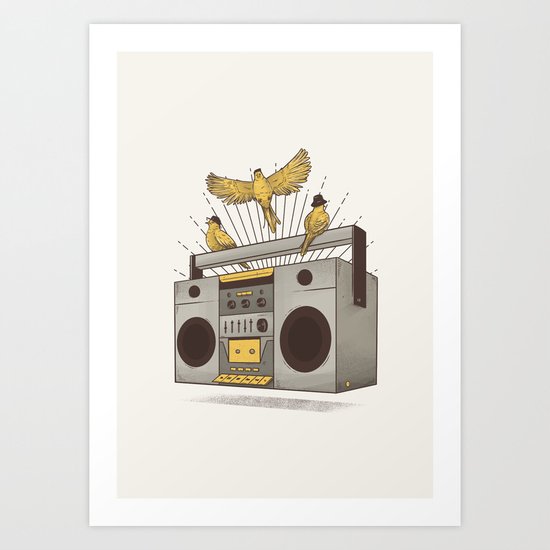 Three little birds Art Print