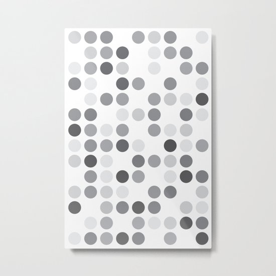 GREYS WHITE Metal Print