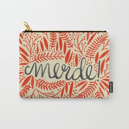 Pardon My French – Red on Cream Carry-All Pouch