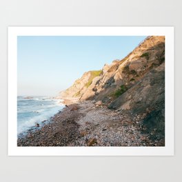 Mohegan Bluffs, Block Island Art Print | Mohehanbluffs, Digital, Sea, Photo, Ocean, Blockisland, Beach, Sunrise, Coast, Landscape 