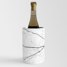 preppy minimalist modern chic grey white marble Wine Chiller