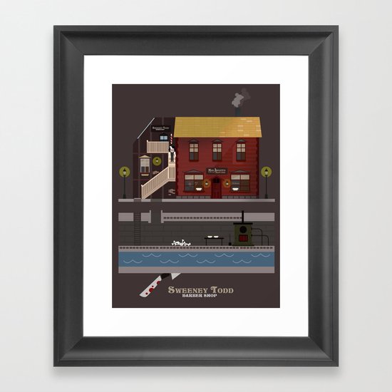 sweeney todd Framed Art Print