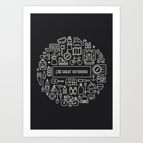 Great Outdoors Inverted Art Print