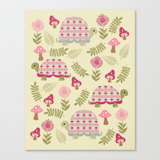 Cheerful Turtles Canvas Print