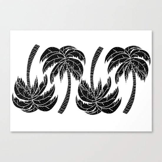 Palmtree Pattern Canvas Print