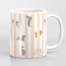 Stripe with bunnies Coffee Mug