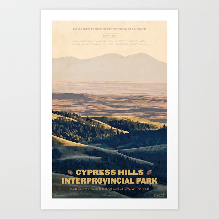 Cypress Hills Interprovincial Park Art Print