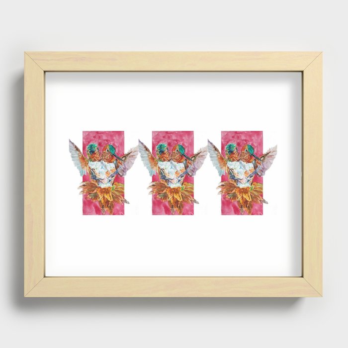 The Ultimate Pollinator, Triptych Recessed Framed Print