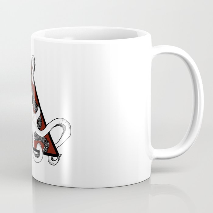 Red Octopus Coffee Mug