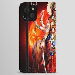 Hindu Durga 8 iPhone Wallet Case
