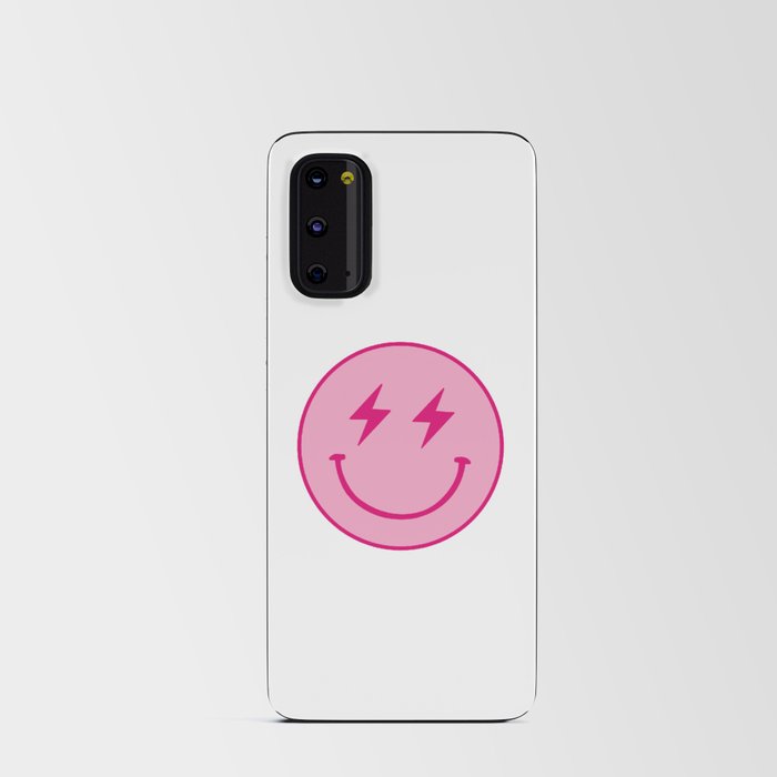 lighting bolt smiley face  Android Card Case