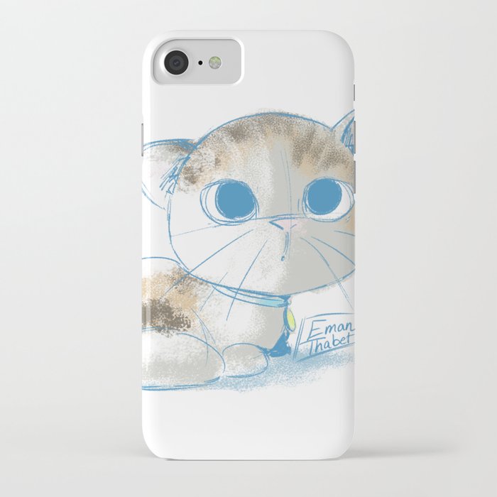 Baby Cat Drawing iPhone Case