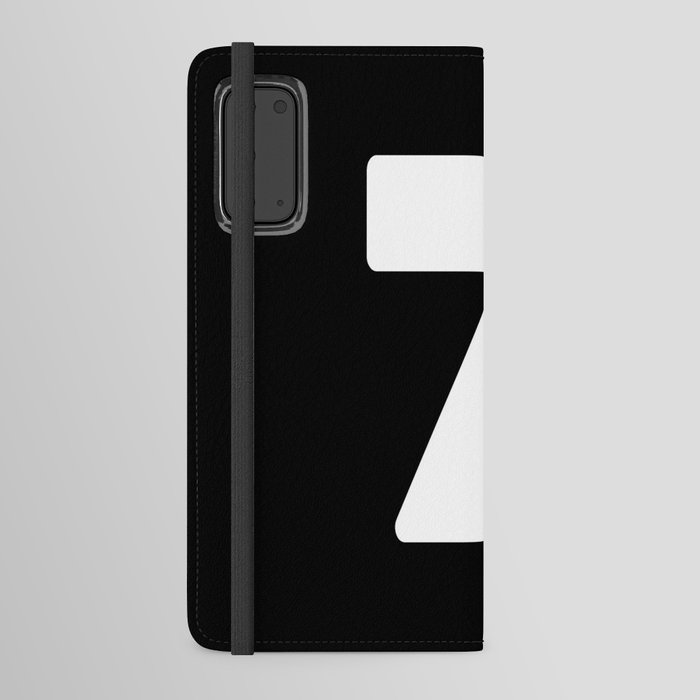7 (White & Black Number) Android Wallet Case