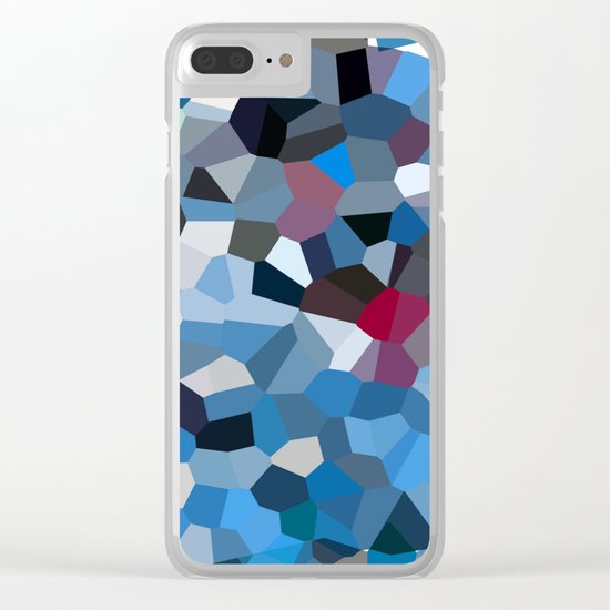 Sapphire Periwinkle Blue Moon Love Clear iPhone Case