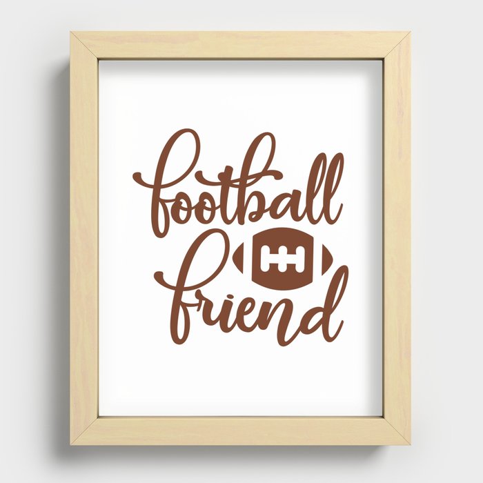 Football Friend Recessed Framed Print