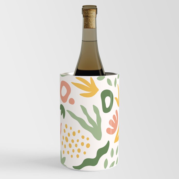 Colorful Cutouts Abstract  Wine Chiller