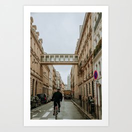 Streetlife in Paris Art Print