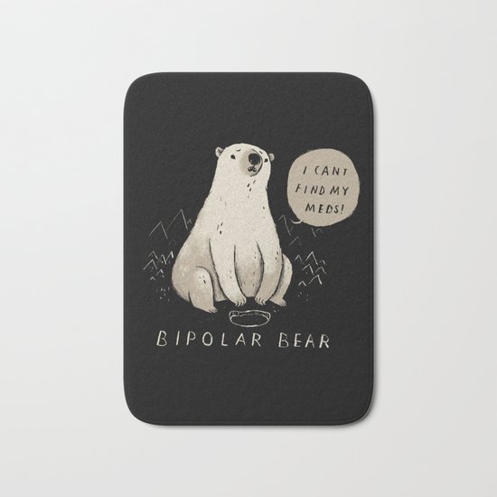 bipolar bear Bath Mat