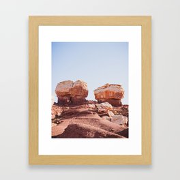 Rock Friends in Utah Framed Art Print