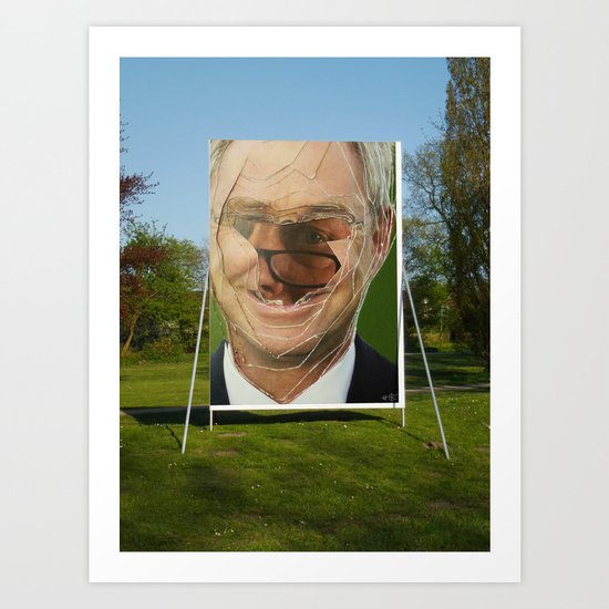 Zombie Poster Collage 4 - the gardener 4c Art Print