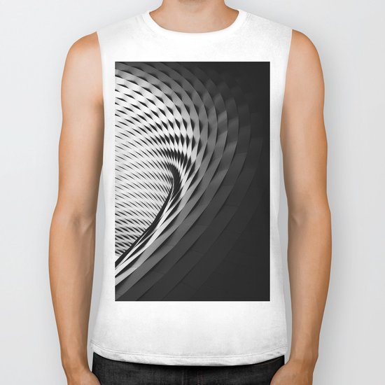architecture black white Biker Tank