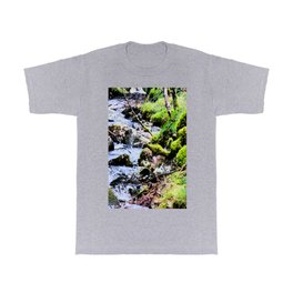 Rivers Edge in I Art and Afterglow T Shirt | Countryside Scene, Landscape Photograph, Digital, Photo, Nature Image, Nature Photograph, Color, Photographic Filter, Outdoor Scene, River Scene 