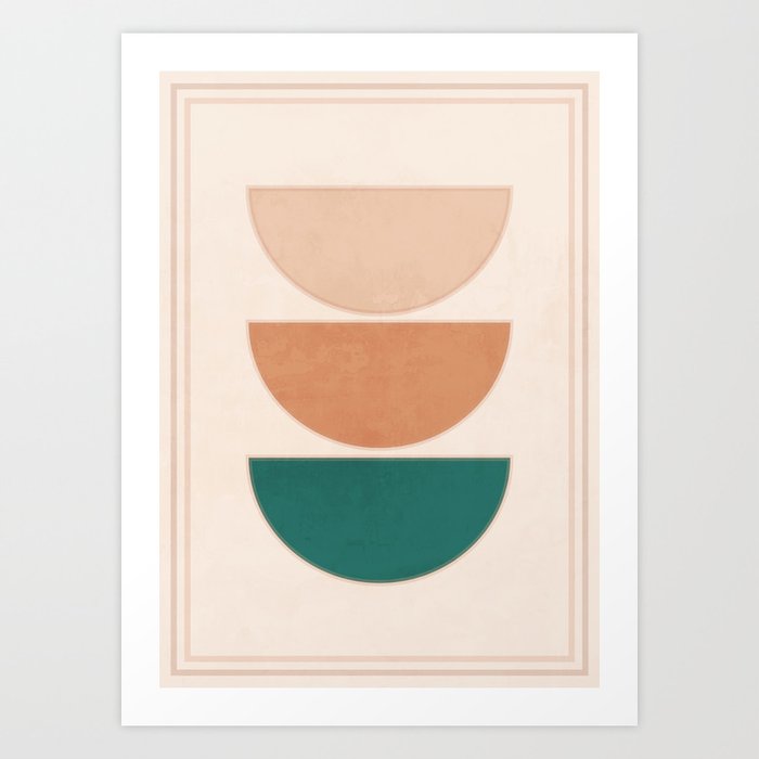 Minimal Geometric Shapes 105 Art Print