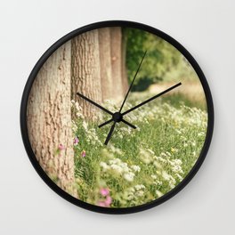 Cow parsley Wall Clock