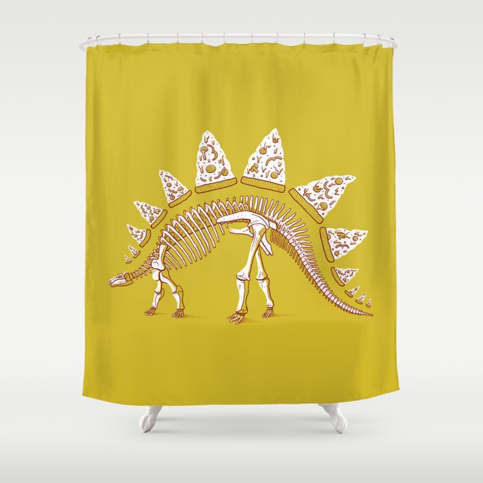 Pizzasaurus Awesome! Shower Curtain