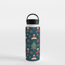 Christmas Pattern Retro Classic Items Water Bottle
