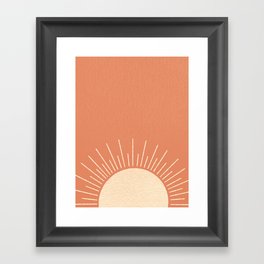 Sunrise pink Framed Art Print