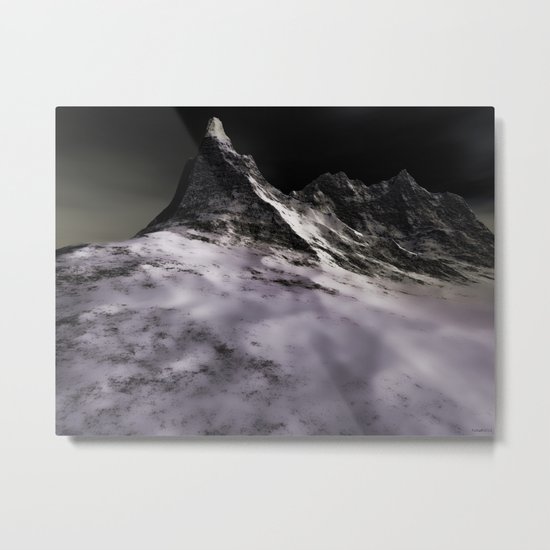 Icy Peak Metal Print