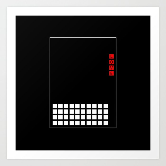 Love Wins: Tetris Art Print