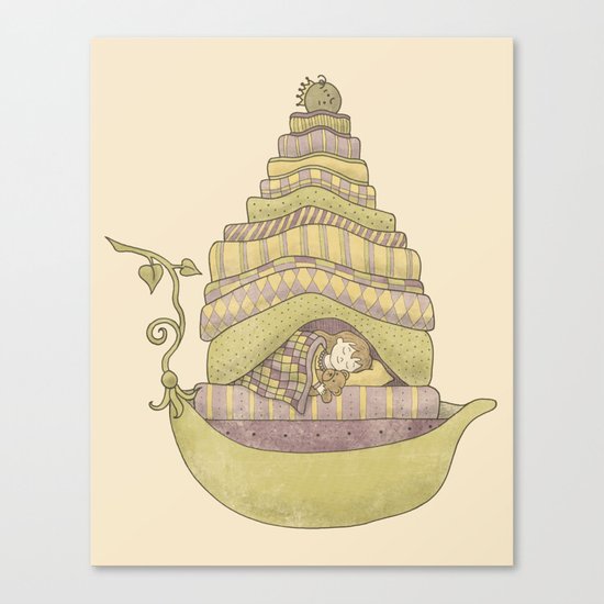Princess Pea and the Girl Canvas Print