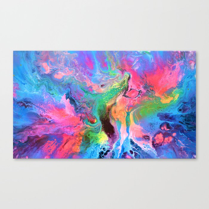Beautiful Happy Abstract Painting Canvas Print By Soostiberiu