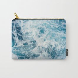 Blue Ocean Waves Carry-All Pouch