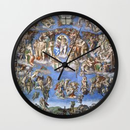 Michelangelo "Last Judgment" Wall Clock | Michelangelo, Painting, Judgement, Thelastjugement, Chapel, Rennaissance, Sistine, Lastjudgement 