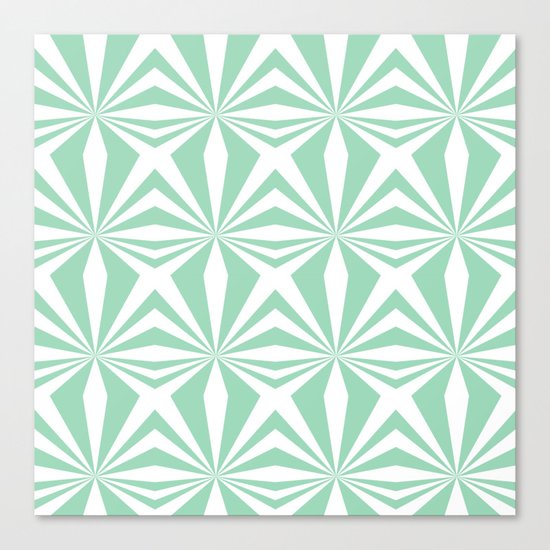 Mint Starburst #3 Canvas Print